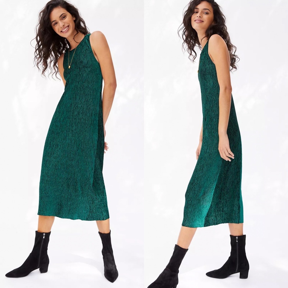 Maeve Twist-Back Velvet Midi Dress